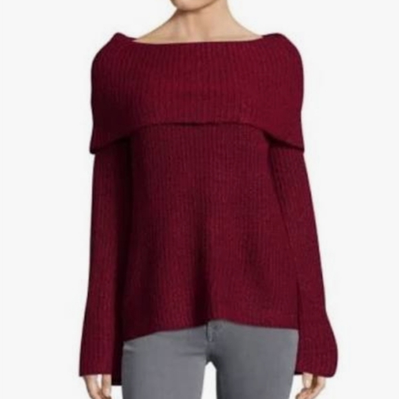 Design Lab Lord & Taylor Off The Shoulder Sweater pink size S - Picture 7 of 7